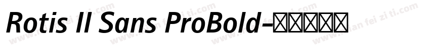 Rotis II Sans ProBold字体转换